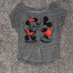 Disney Charcoal Mickey & Minnie Tshirt